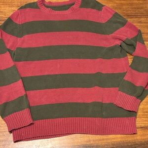 Freddy Krueger Slasher Classic Striped Crewneck Sweater for Men - XL